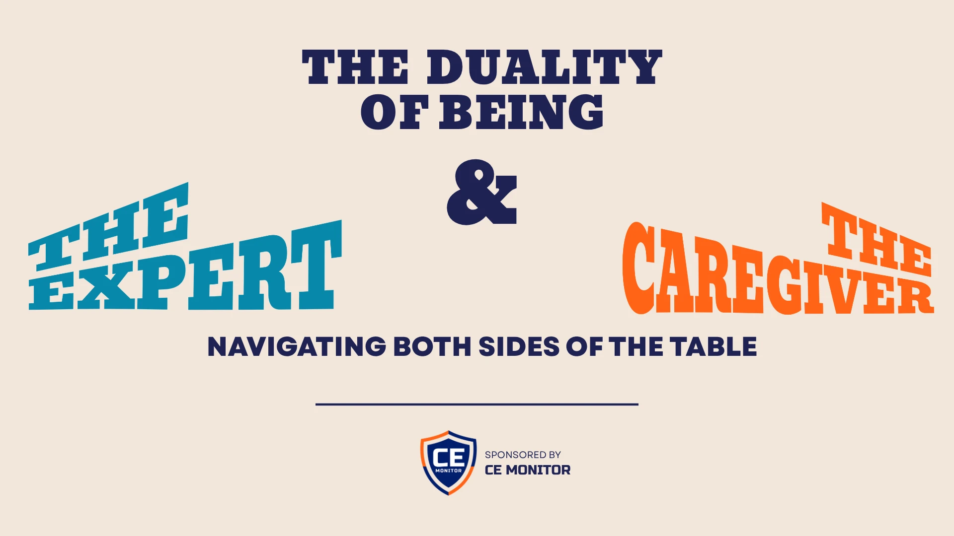 The Expert & the Caregiver event artwork